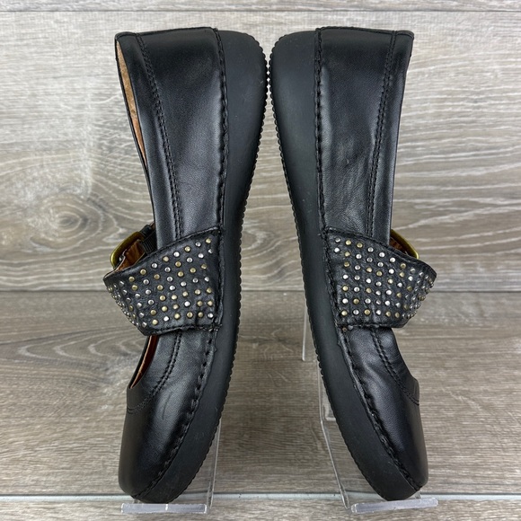 Vionic 354Goleta Women’s Sz 7.5 Black Leather Buckle Strap Mary Jane Loafers - Picture 9 of 12